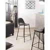 Image de Macabane - Tom - Lot De 2 Tabourets De Bar John Anthracite Hauteur D'Assise 65cm