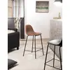 Image de TOM - Lot de 2 tabourets de bar John marron hauteur d'assise 65cm