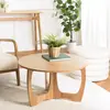 Image de SYA - Table basse ronde D80Reproduction et chêne naturel pied ajouré