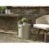 Image de Macabane - Hector - Table D'Appoint De Jardin Ronde 40x40 Cm Béton