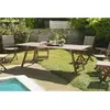 Image de VICK - Table de jardin 6/8 pers. rect. 220x90 cm bois acacia huilé
