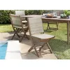 Image de Vick - Ensemble De 2 Chaises De Jardin Pliantes En Bois Acacia Et Rotin Synthétique