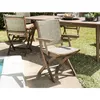 Image de Macabane - Vick - Ensemble De 2 Fauteuils De Jardin Pliants En Bois Acacia Et Rotin Synthétique