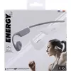Image de T'NB - Oreillette Bluetooth supra-aurale sans fil, casque à conduction osseuse, design avec touch control et étui de chargement, couleur white