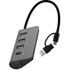 Image de Hub USB 3.0 T'nB - 3x USB-A + 1x USB-C #DEFAULT