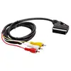 Image de Câble péritel mâle / 3 RCA 1.50m fonctionne dans les 2 sens - Neuf