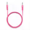 Image de WE Câble Auxiliaire Audio Jack/Jack 3,5mm Mâle Mâle Plat 1m50 - très résistant - Compatible avec les casques Beats, iPhone iPad iPod Casque HiFi Autoradio Smartphone Tablette MP3 - Fuschia - Neuf
