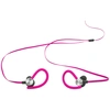 Image de Ecouteurs Sport Waterproof WE Rose Intra-auriculaire, Tour d'oreille Câble plat - Neuf