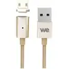 Image de WE Câble Micro USB Magnétique Nylon Tressé Aimanté, Charge et Synchronisation des Données - 1.20M - Or - Neuf