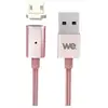 Image de WE Câble Micro USB Magnétique Nylon Tressé Aimanté, Charge et Synchronisation des Données - 1.20M - Or Rose - Neuf