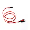 Image de Gamium Câble Micro USB LED Plat 1M - Connecteur Ultra Résistant Gaming - Charge Rapide - Recharge Manette et Portable - Lumineux - Rouge - Neuf