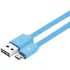 Image de WE Câble Micro USB Plat 1m Réversible - Connecteur Ultra Résistant - Charge Rapide pour Samsung Huawei Nexus Sony - Bleu - Neuf