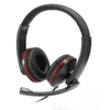 Image de WE Micro Stéréo Casque Avec fil Arceau Appels/Musique Noir, Rouge - Neuf