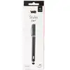 Image de WE 2 en 1 Stylet Tablette Stylus Pointe Fine Écran Tactile pour Smartphones Comprimés iphone ipads Samsung Galaxy Huawei - Stylo avec Capuchon - Noir - Neuf
