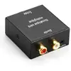 Image de Kit de conversion audio numérique en analogique 2 RCA, 1 entrée jack/optique, 1 entrée coaxiale, câbles fournis - Neuf