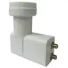 Image de LNB Twin 2 sorties - diamètre fixation 40 mm - universel - blanc - Neuf