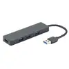 Image de Hub USB 4 ports USB 3.2 gen 1 (USB 3.0) pour PC, vitesse de transfert jusqu'à 5Gbps - 15 cm - sans alimentation - noir - Neuf