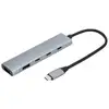 Image de Hub USB C 5 ports, 2 ports USB A 3.2 gen 1, 2 ports USB-C 3.2 gen 1 superspeed 5Gbps, 1 port USB-C Power Delivery charge 100W, boîtier en aluminium - Neuf
