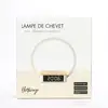 Image de Lampe de chevet avec chargeur induction certifié Qi à 10W, fonction réveil, lumiosité réglable, affichage l'heure - Neuf