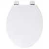 Image de Siège de toilettes Europa double blanc en bois - Olfa