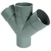 Image de Nicoll - Culotte 45° Double Parallèle Pvc Mâle Femelle Ø100