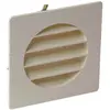 Image de Grille de ventilation à encastrer extérieur pour tubes PVC 125mm coloris sable - NICOLL - 1GETM125