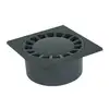 Image de Nicoll   Siphon De Cour À Emboîture Incorporée Verticale 200x200mm   Gris Foncé   Ventilation Efficace Pour Drainage