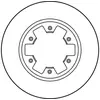 Image de Lot De 2 Disques De Frein Trw Automotive Df1965 Ford 1954433 1954434 40206-31g01