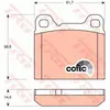 Image de Kit De Plaquettes De Frein, Frein À Disque Trw Automotive Gdb1160 Volvo 2701662