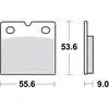 Image de Plaquettes De Frein Trw Zf Kh18 Organiques Pour Bmw R 80 Gs / Rt K1 / K 100 Lt / Rs 80-92, Triumph Bonneville 87-, Avant/arrière