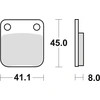 Image de Kit De Plaquettes De Frein, Frein À Disque Trw Mcb510 Honda