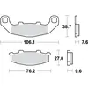 Image de Kit De Plaquettes De Frein, Frein À Disque Trw Mcb586 Suzuki