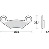 Image de Kit De Plaquettes De Frein, Frein À Disque Trw Mcb619