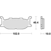 Image de Plaquettes De Frein Trw Zf Kh179 Organiques Pour Yamaha Xv 535 (1995-1998), Xj 600 (1992-1997), Xvs 650 (1997-2007), Xj 900 (1995-2003), Xv 1100 (1994-1998) Et Xv 1600 (1999-2004), Avant.