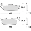 Image de Kit De Plaquettes De Frein, Frein À Disque Trw Mcb648 Aprilia