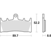 Image de Kit De Plaquettes De Frein, Frein À Disque Trw Mcb659 Kawasaki