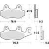 Image de Plaquettes De Frein Trw Zf Kh197 Organiques Pour Honda Xlv 125 (2001-2013), Vt 125 Shadow (1999-2008), Suzuki Burgman 125 (2014-) Et Yamaha Tzr 50 (1997-2000), Avant