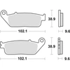 Image de Kit De Plaquettes De Frein, Frein À Disque Trw Mcb677 Daelim