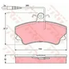Image de Kit De Plaquettes De Frein, Frein À Disque Trw Automotive Gdb1203 Renault