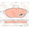Image de Kit De Plaquettes De Frein, Frein À Disque Trw Automotive Gdb1216 Citroën
