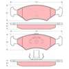 Image de Kit De Plaquettes De Frein, Frein À Disque Trw Automotive Gdb1222 Ford 1010503