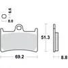 Image de Kit De Plaquettes De Frein, Frein À Disque Trw Mcb611sv Yamaha