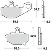 Image de Kit De Plaquettes De Frein, Frein À Disque Trw Mcb662sh Kawasaki