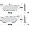 Image de Kit De Plaquettes De Frein, Frein À Disque Trw Mcb671sv Aprilia