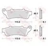 Image de Kit De Plaquettes De Frein, Frein À Disque Trw Mcb704sv Honda