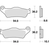 Image de Kit De Plaquettes De Frein, Frein À Disque Trw Mcb707sh Bmw