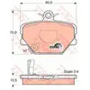 Image de Kit De Plaquettes De Frein, Frein À Disque Trw Automotive Gdb1365 Smart