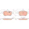 Image de Kit De Plaquettes De Frein, Frein À Disque Trw Automotive Gdb1374 Mg 10008675