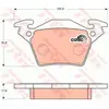 Image de Kit De Plaquettes De Frein, Frein À Disque Trw Automotive Gdb1408 Fpv