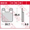 Image de Kit De Plaquettes De Frein, Frein À Disque Trw Mcb535ec Aprilia